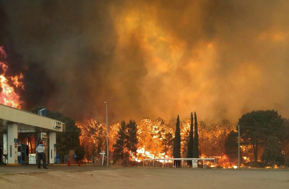 Por el incendio estuvo cortada la ruta 11 entre Valeria del Mar y Cariló durante toda la tarde.