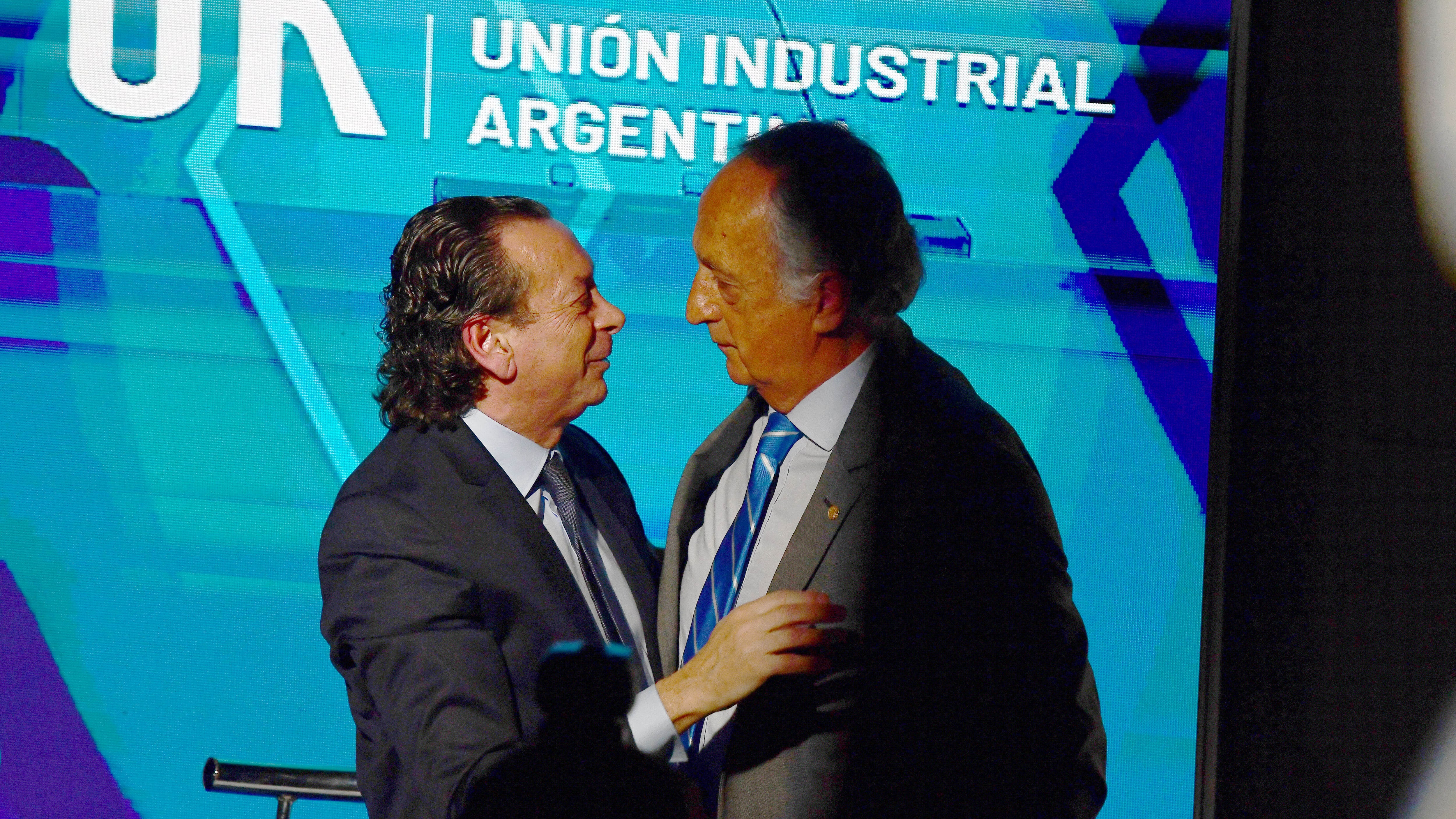 Dante Sica y Miguel Acevedo en la UIA. 