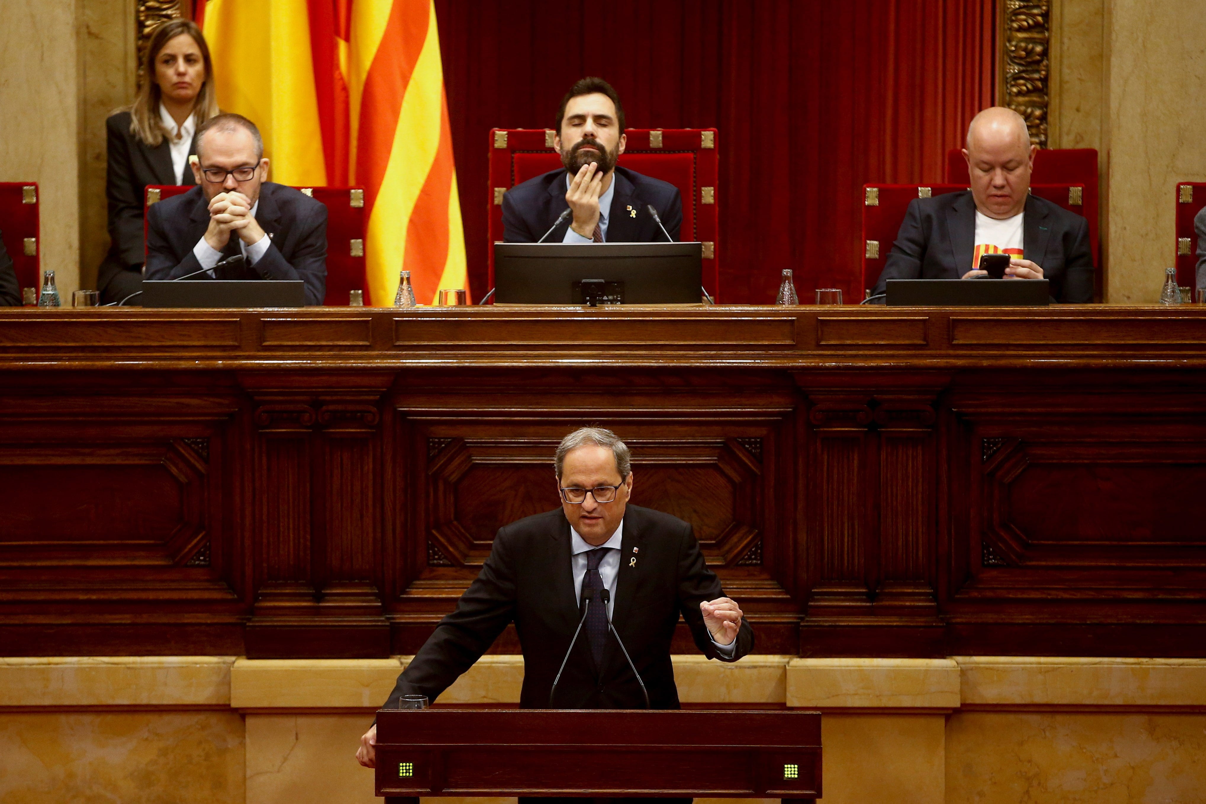 Quim Torra propuso llamar a un nuevo plebiscito independentista en Cataluña.