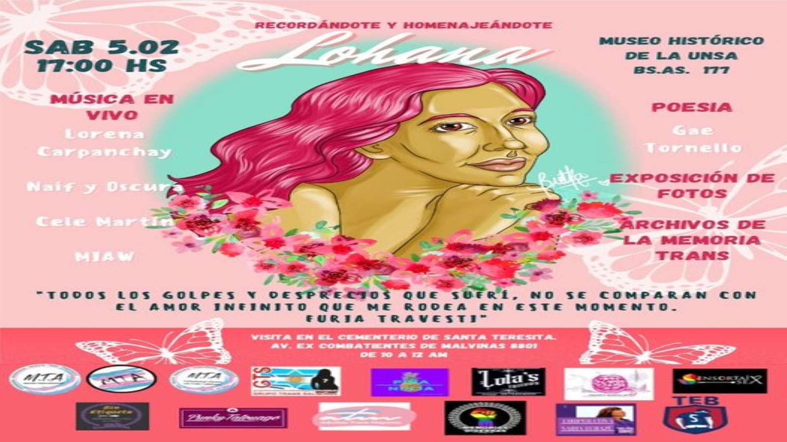 Actividades en homenaje a Lohana