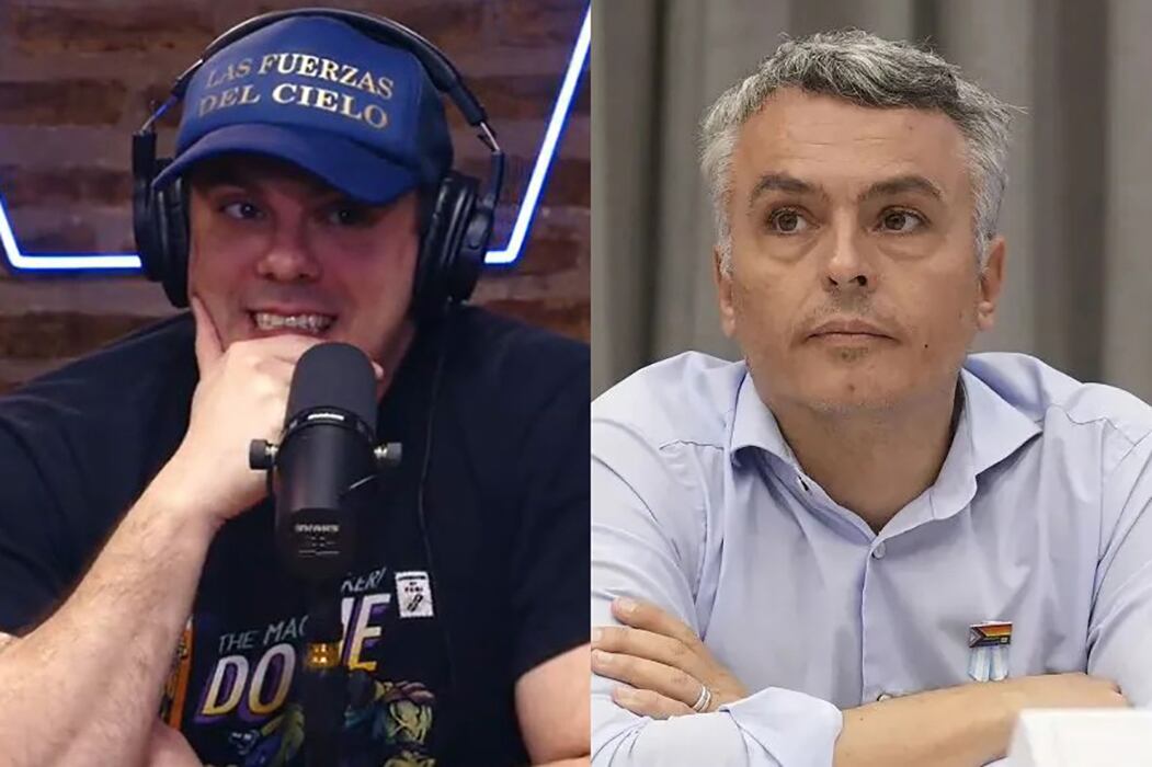 El influencer Daniel “Gordo Dan” Parisini y el diputado Esteban Paulón.