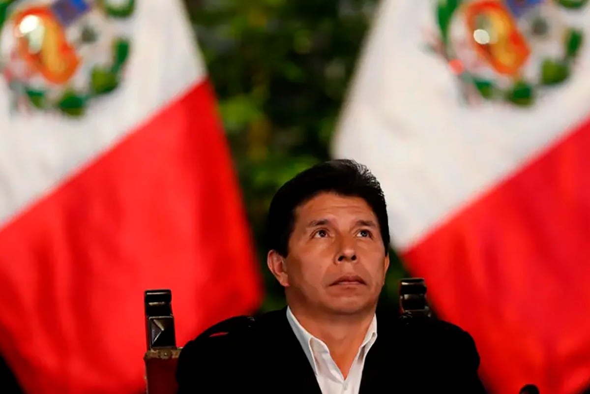 PedroCastillo, detenido en Perú tras ser destituido y acusado de rebelión.