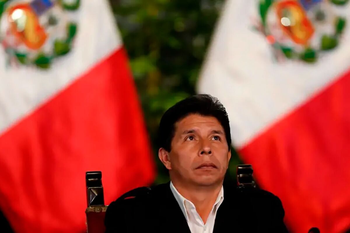 PedroCastillo, detenido en Perú tras ser destituido y acusado de rebelión.