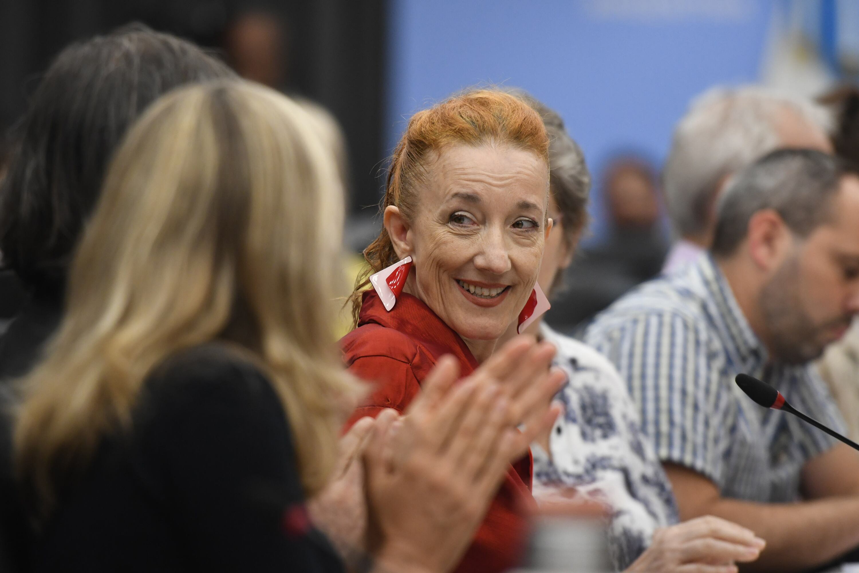 Celsa Mel Gowland, en representación de la Unión de Músicxs Independientes (UMI) y miembro de la mesa de trabajo Por Más Músicas Mujeres en Vivo.