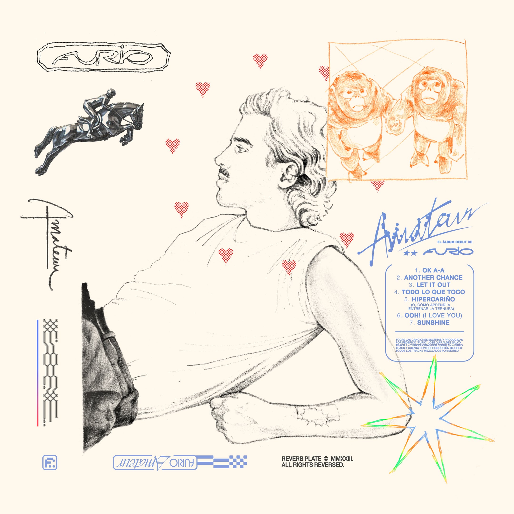 La tapa del disco, diseñada por el mismo FURIO en base a ilustraciones de Fran Sabariego.