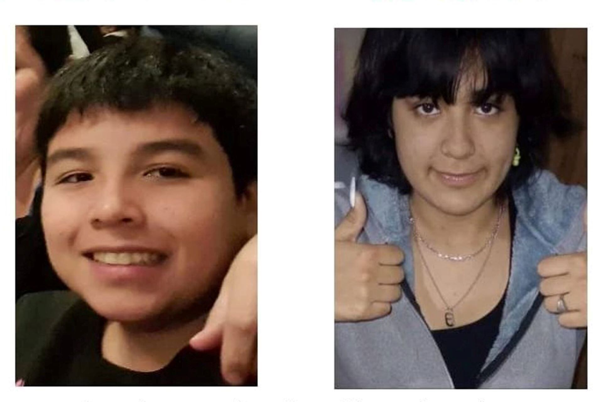  A Lionel Dominguez y Tabatha Morel se los vio por última vez este jueves al mediodía cuando iban al colegio. 