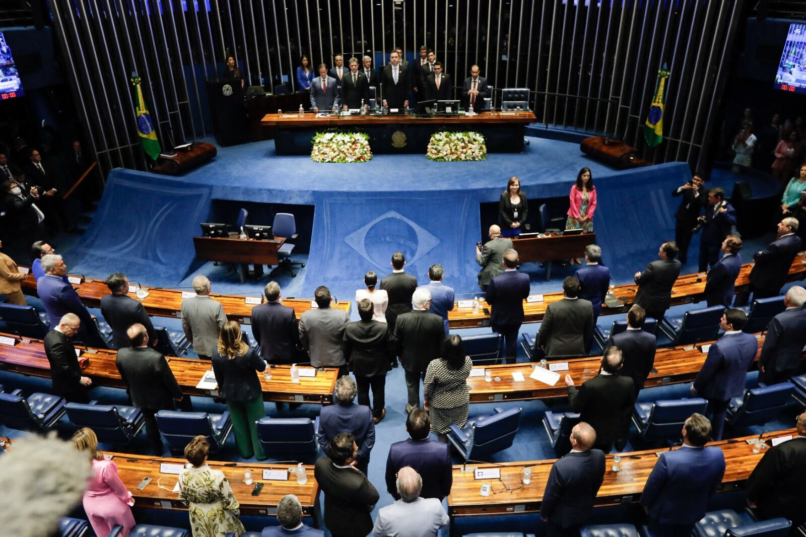 En el día de su inauguración elnuevo senado brasileño eligió a su presidente.