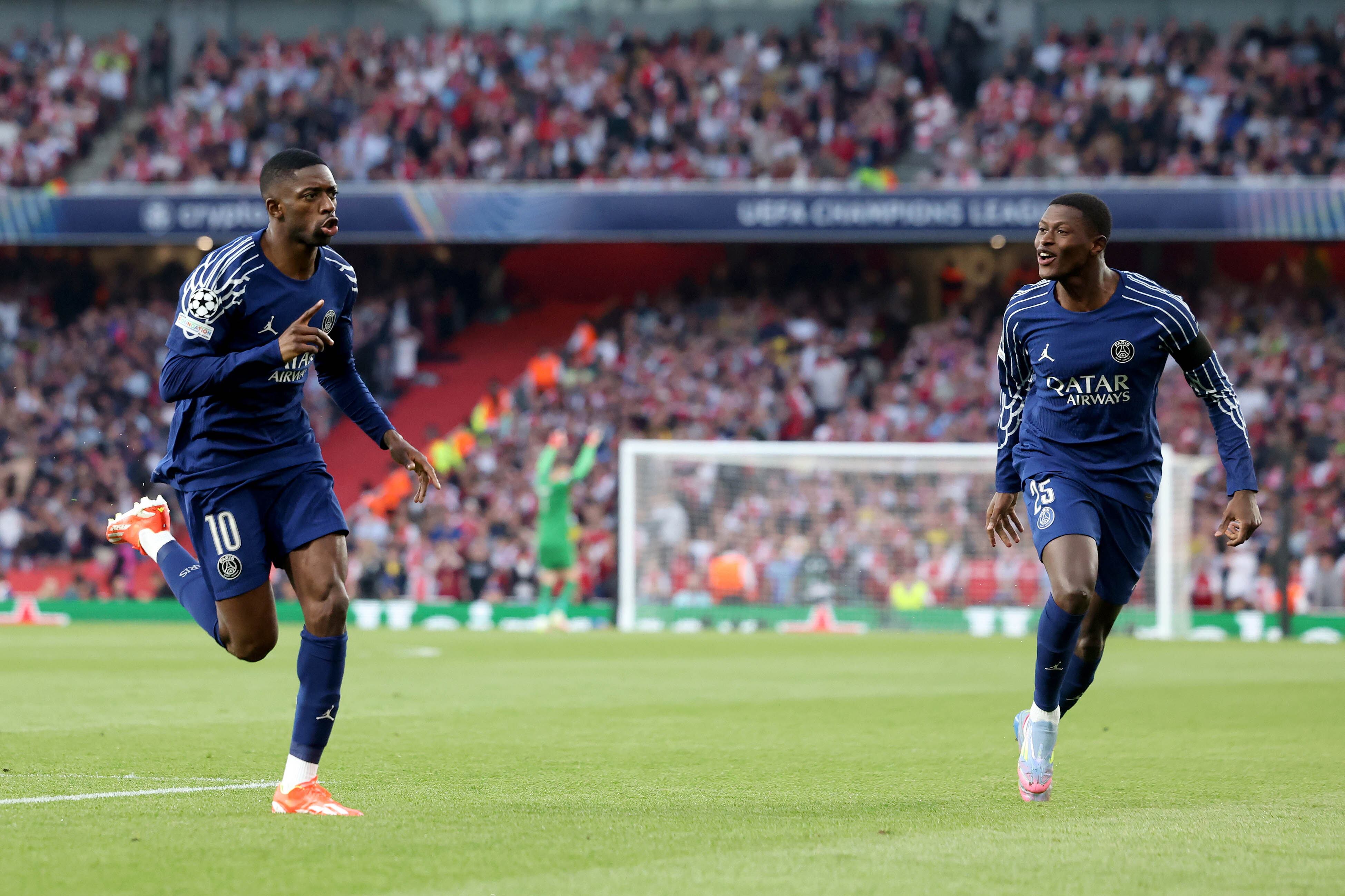 El francés Dembélé ya marcó para PSG al inicio del juego