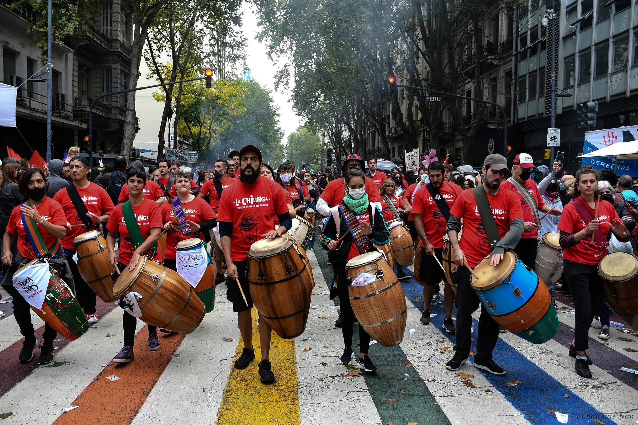 La Chilinga trazó un vínculo fuerte con los organismos de derechos humanos.
