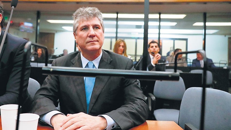 Boudou, durante el juicio por Ciccone en el que fue condenado.