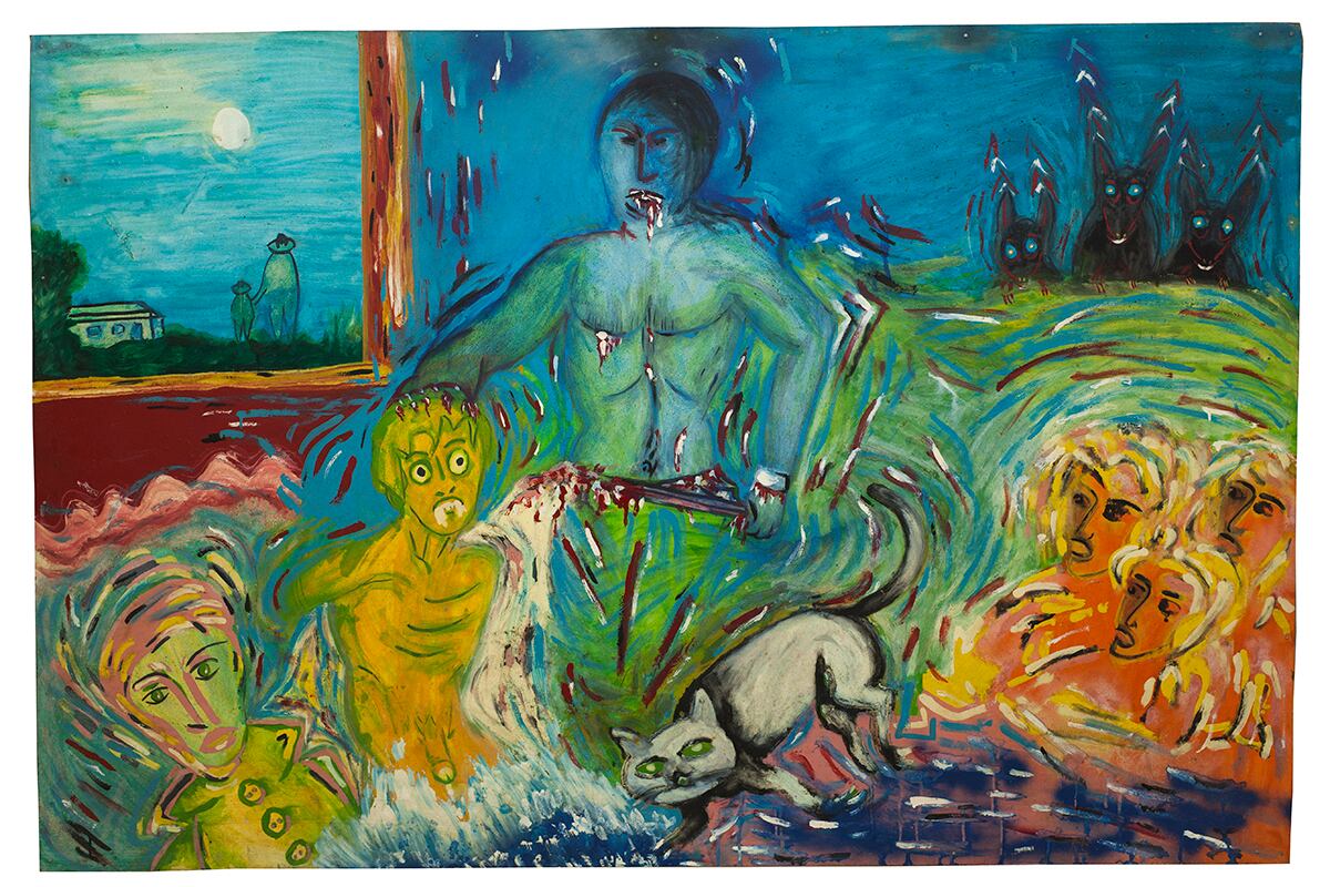 Autorretrato con adicción, 1985