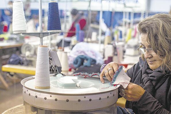 La industria textil está utilizando apenas el 43,9 por ciento de su capacidad productiva.