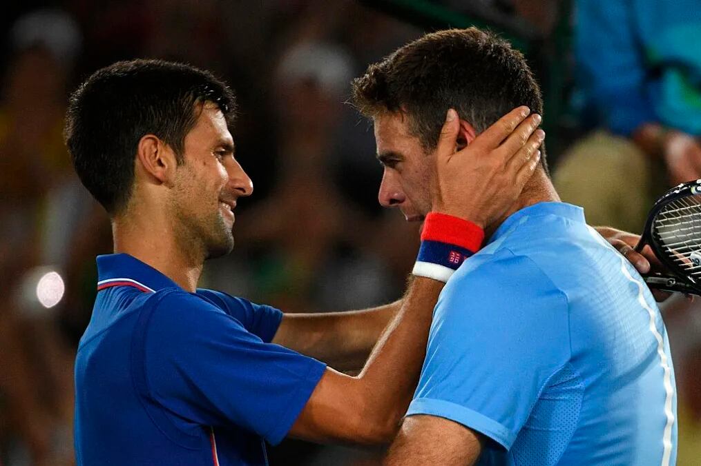Djokovic y Del Potro, protagonistas de una exhibición muy especial