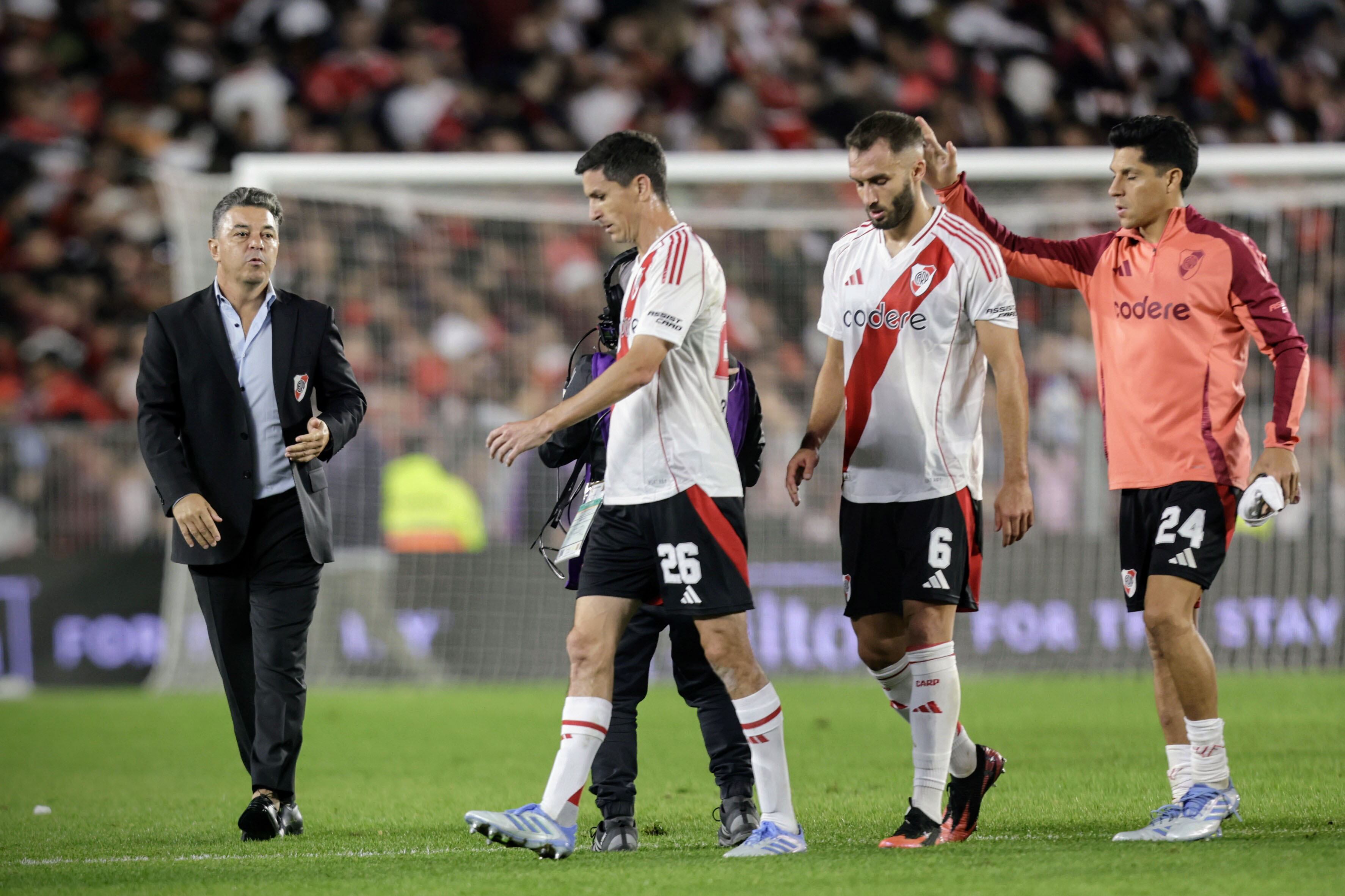 Gallardo y tres referentes de un River que no levanta cabeza