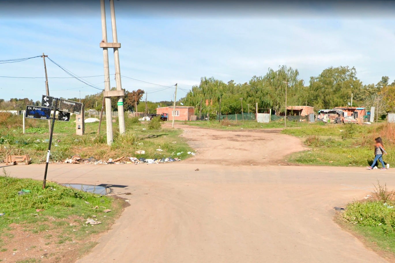 La esquina donde ocurrió el ataque.