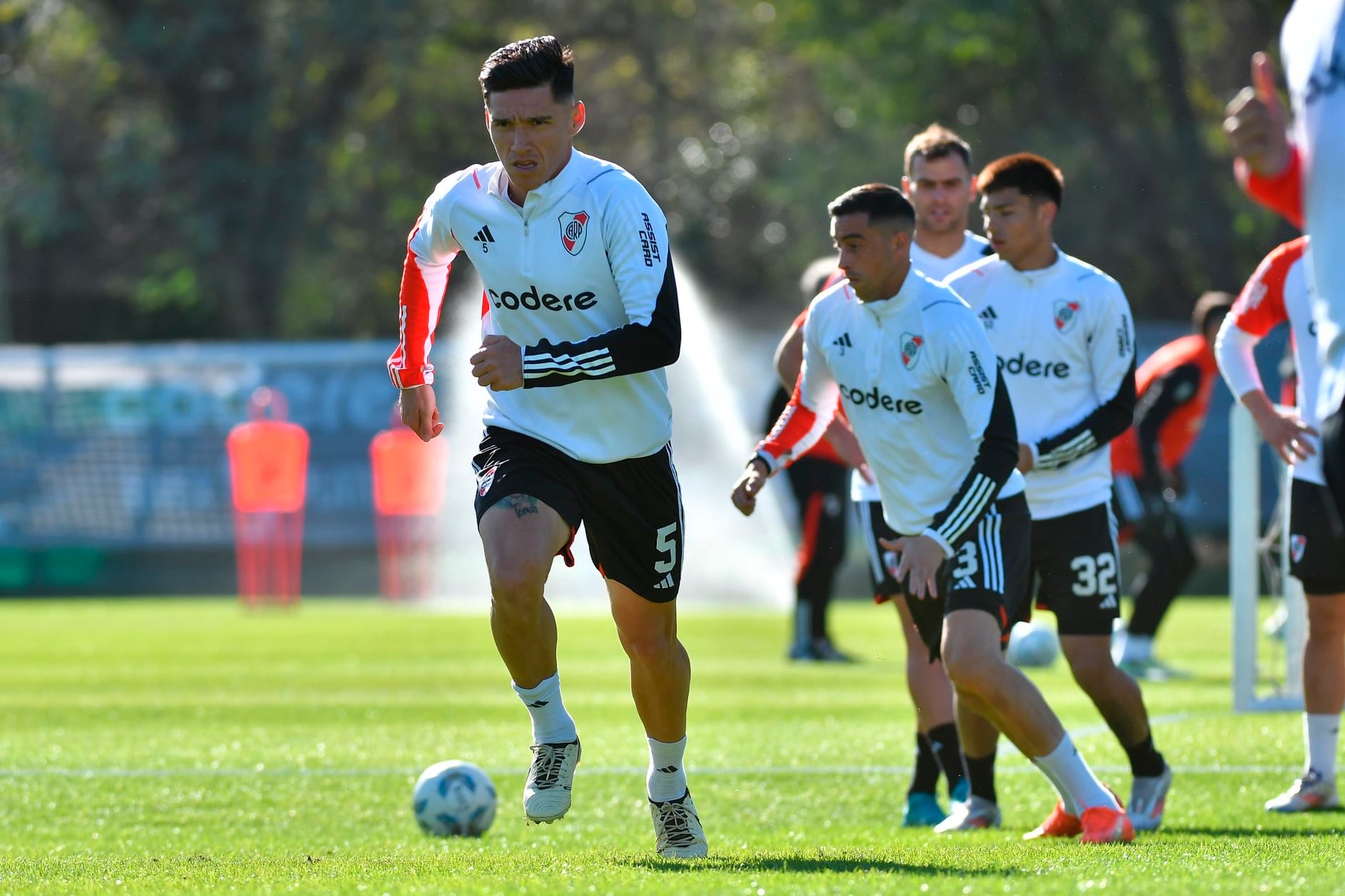 Matías Kranevitter durante un entrenamiento