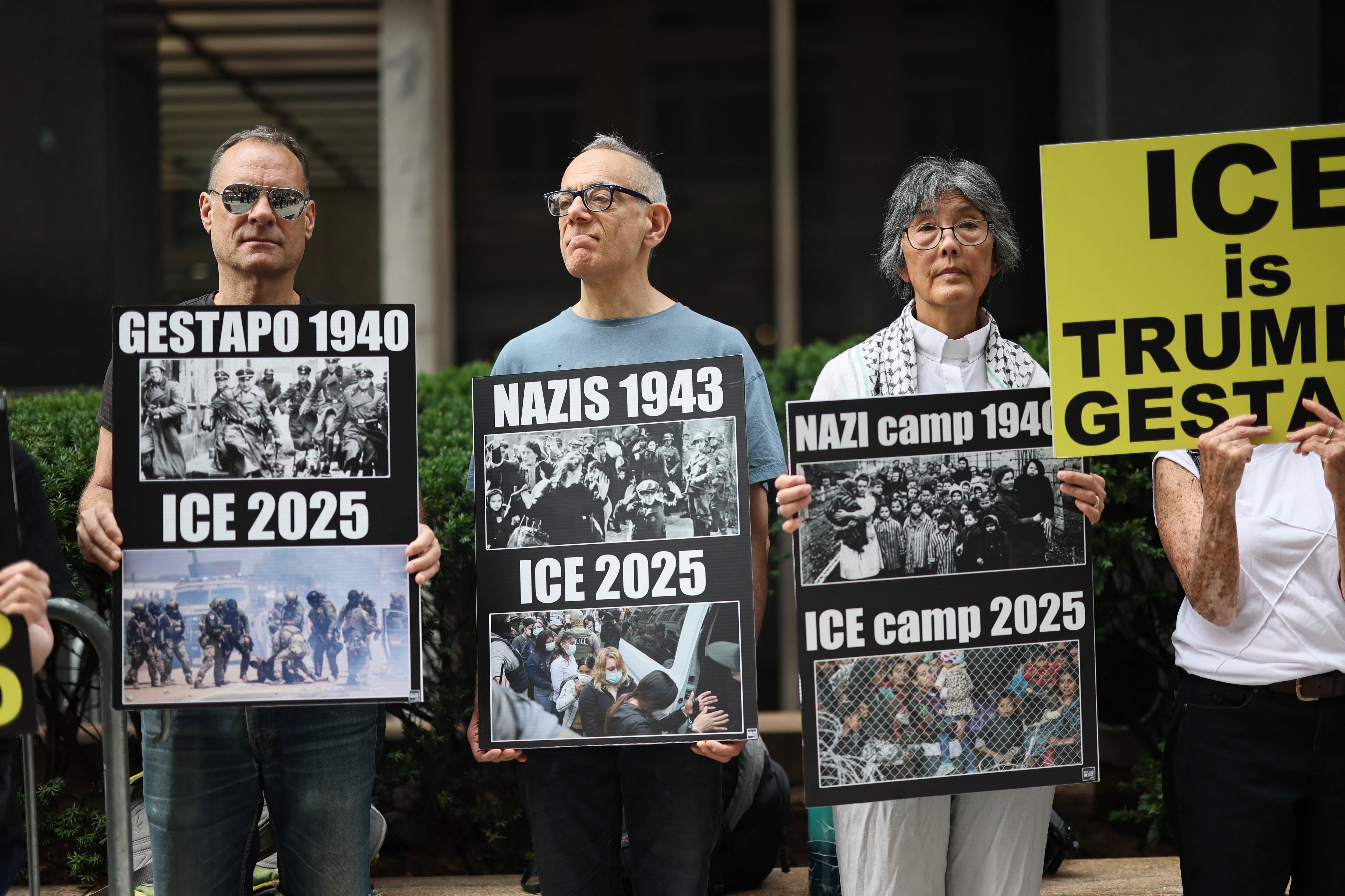 Protesta contra las deportaciones de Trump.