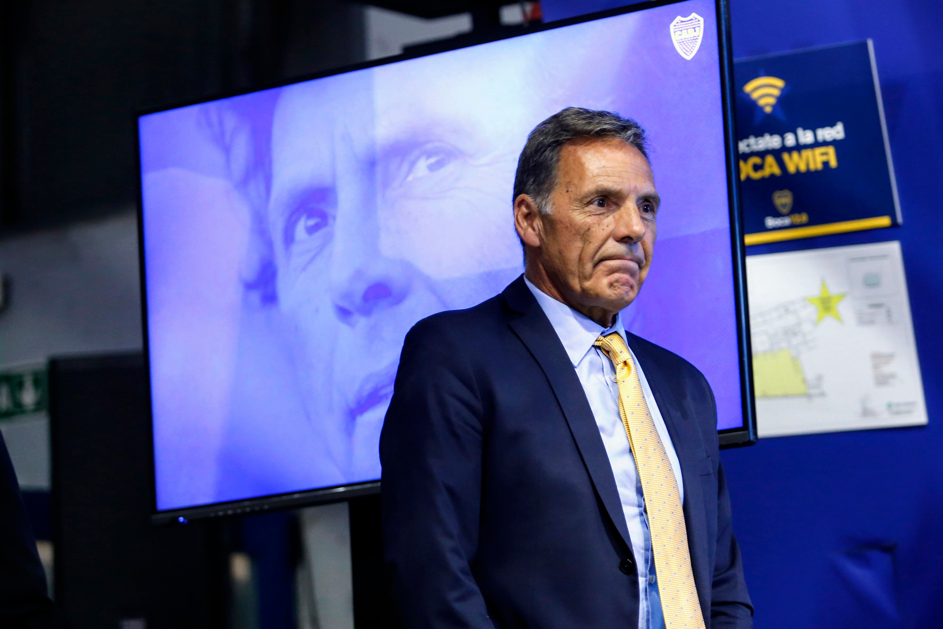 Russo, el día de su presentación como nuevo DT de Boca Juniors.