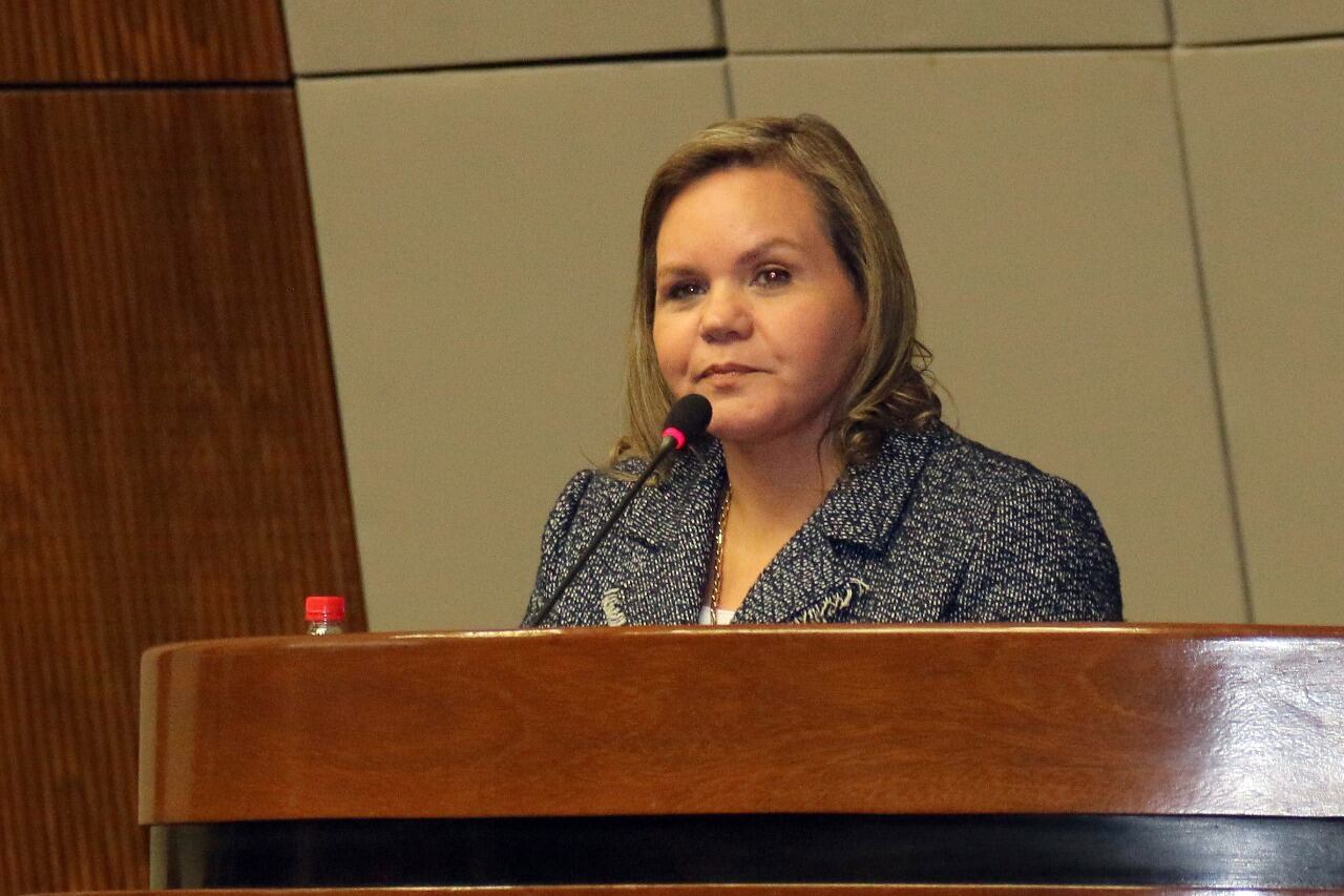Lilian Samaniego, presidenta de la Comisión de Relaciones Exteriores del Senado paraguayo.