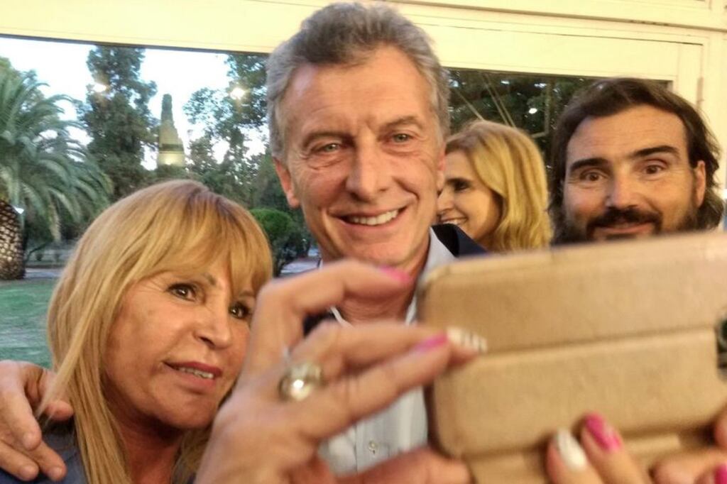 Aida Ayala junto a Mauricio Macri.