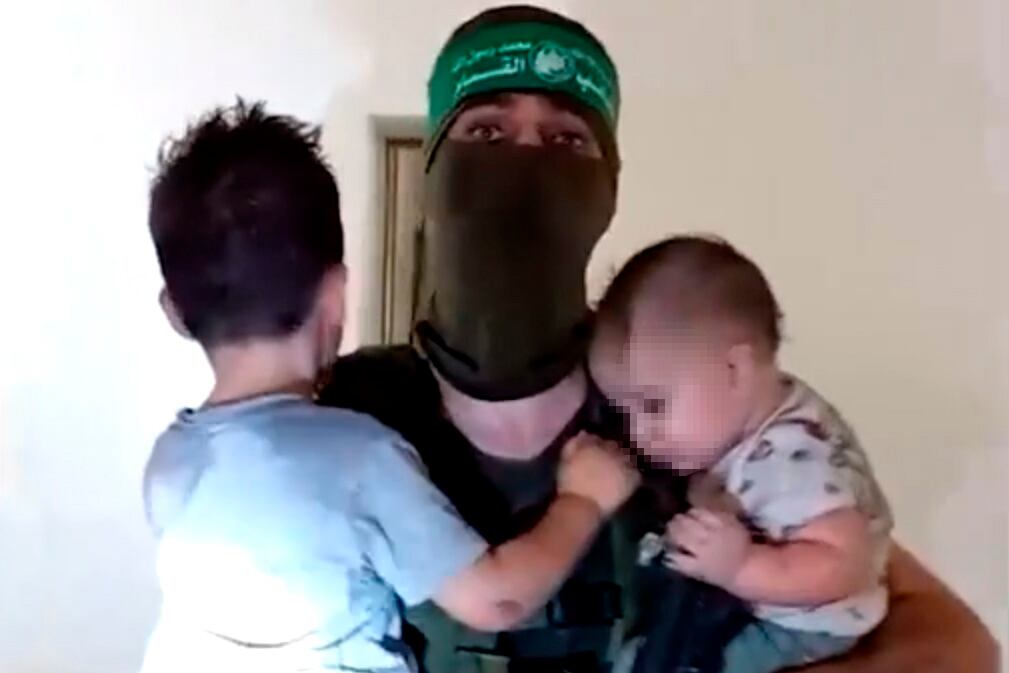 Captura del video de Hamas.