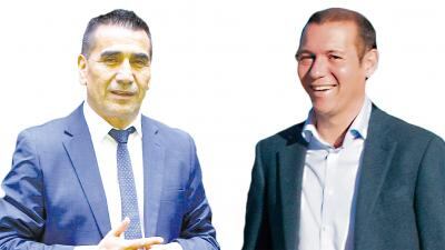 Ramón Rioseco, candidato de Unidad Ciudadana. Omar Gutiérrez, candidato del Movimiento Popular Neuquino.