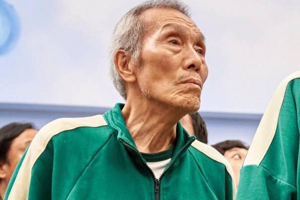 O Yeong-su, el actor surcoreano que ganó un Globo de Oro por su actuación en “El juego del calamar”. Imagen: Netflix. 
