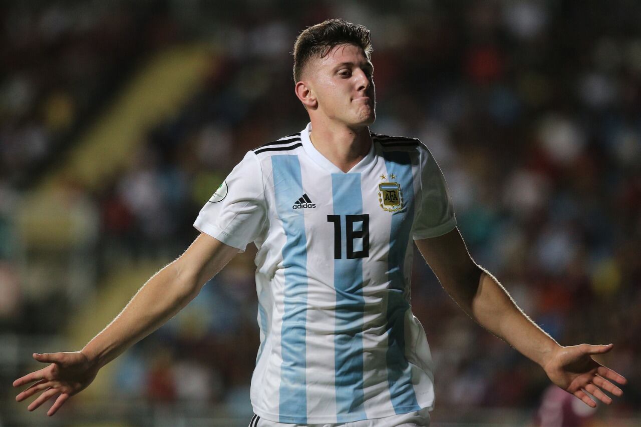 Gaich, más acostumbrado a festejar con la Selección que en sus clubes