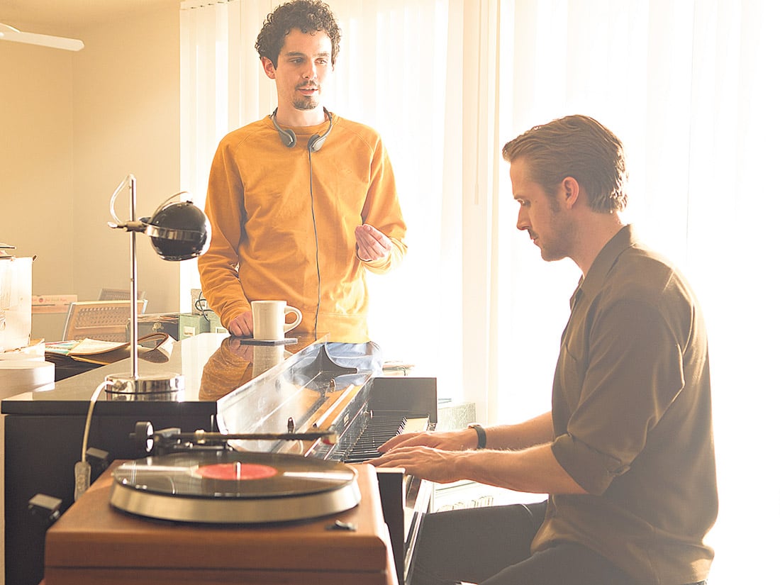 Chazelle dirigiendo a Gosling: “Quería que ellos se acercaran a las cosas como actores, no bailarines o cantantes”.