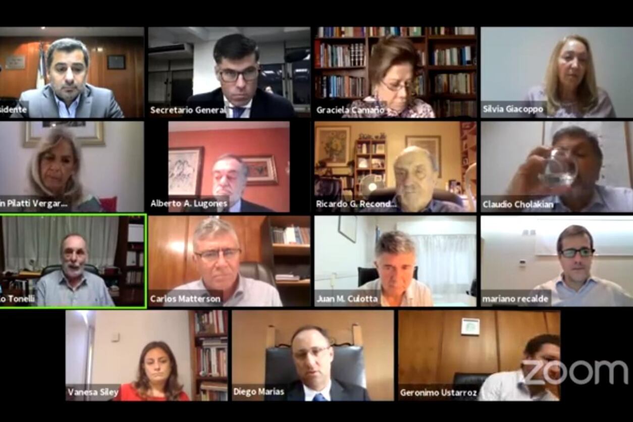 Los consejeros de la Magistratura sesionaron por teleconferencia.