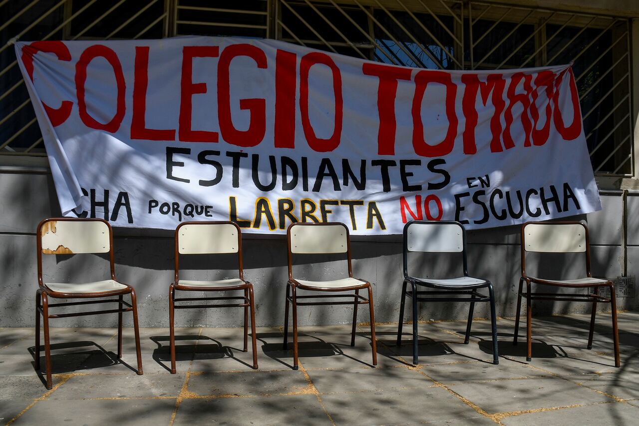 El Lengüitas es uno de los colegios que se sumó a los reclamos a través de tomas. 