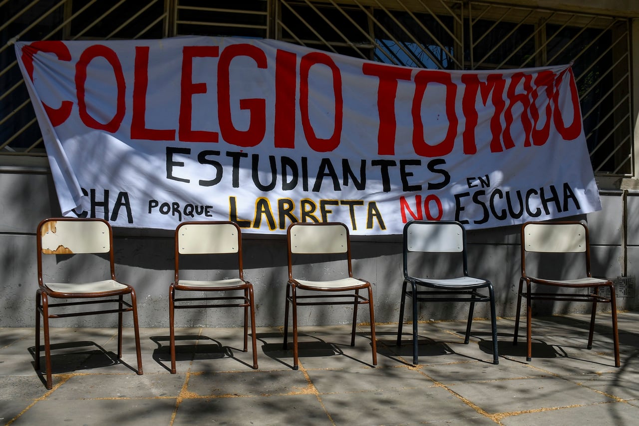 El Lengüitas es uno de los colegios que se sumó a los reclamos a través de tomas. 