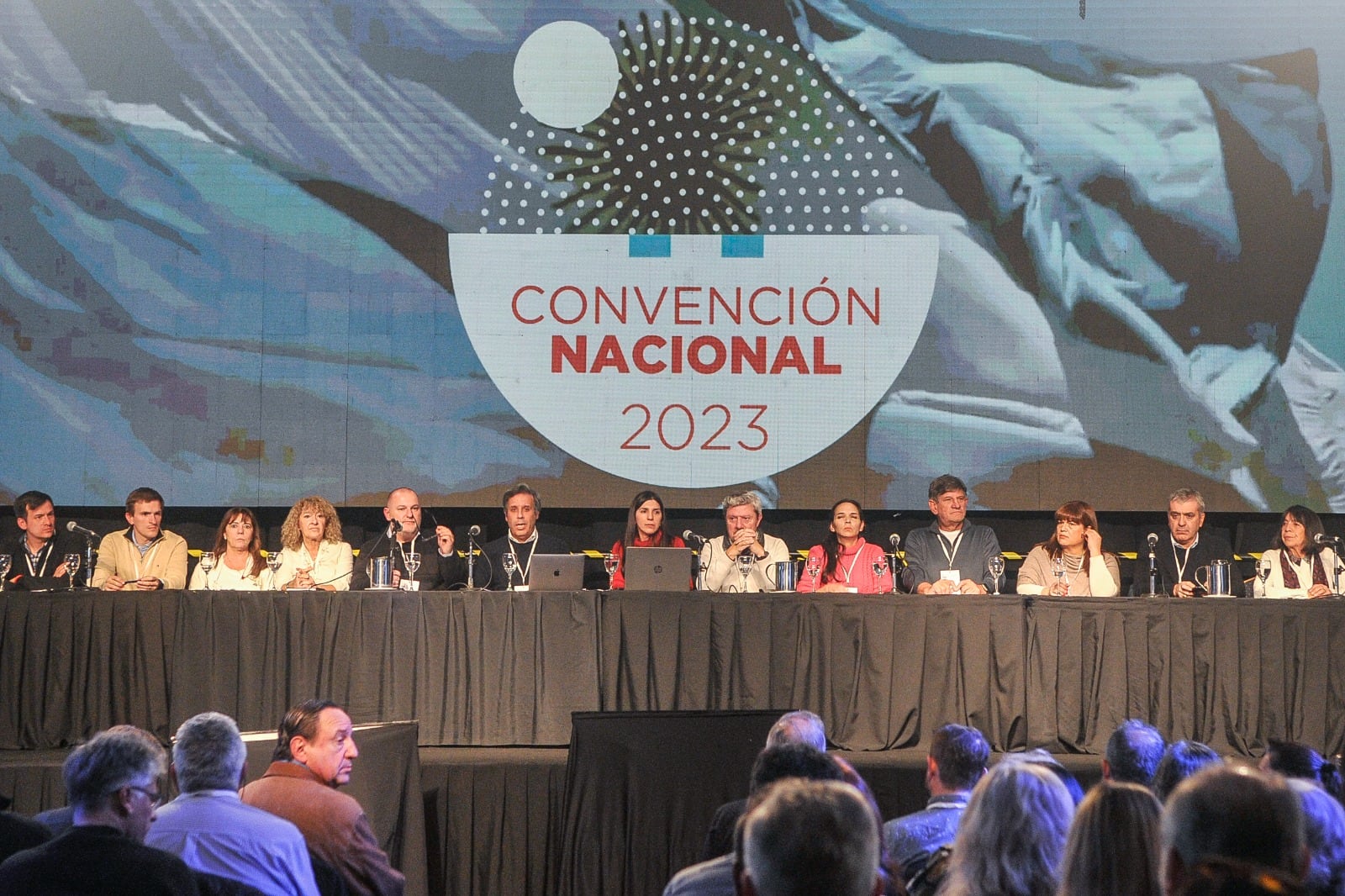 Gastón Manes fue el director de orquesta de la Convención radical. 