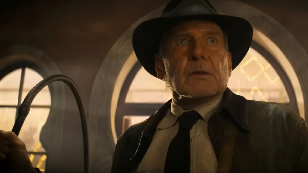 Lanzan el primer trailer de “Indiana Jones and the Dial of Destiny”, la quinta entrega con Harrison Ford. Imagen: Disney.   