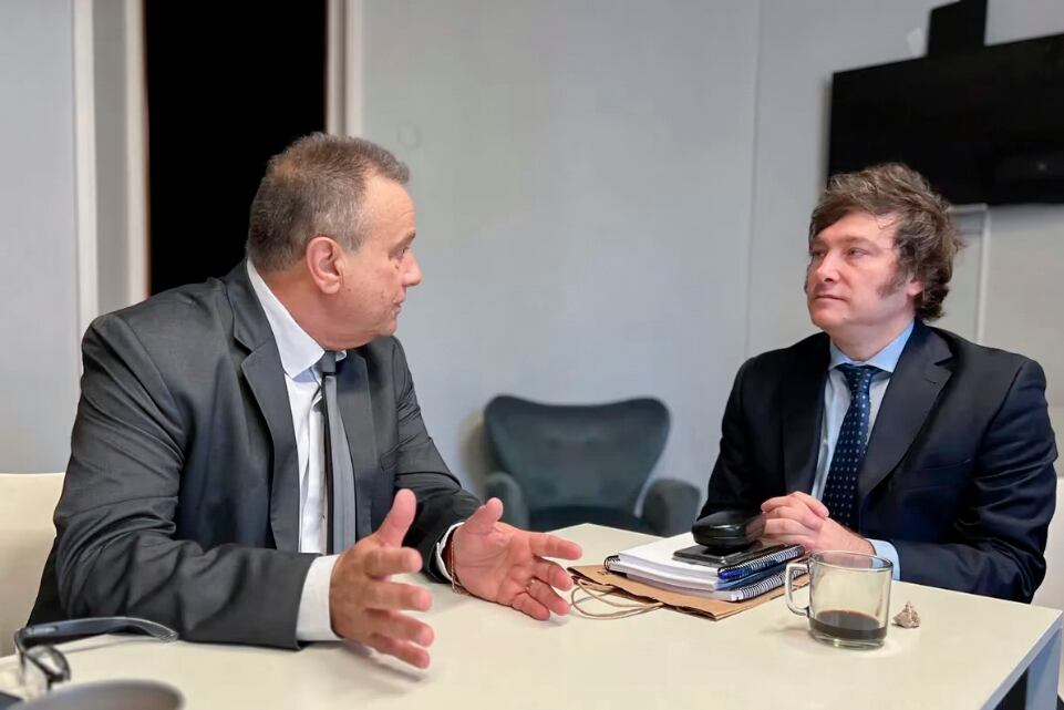 Carlos Eguía y Javier Milei.