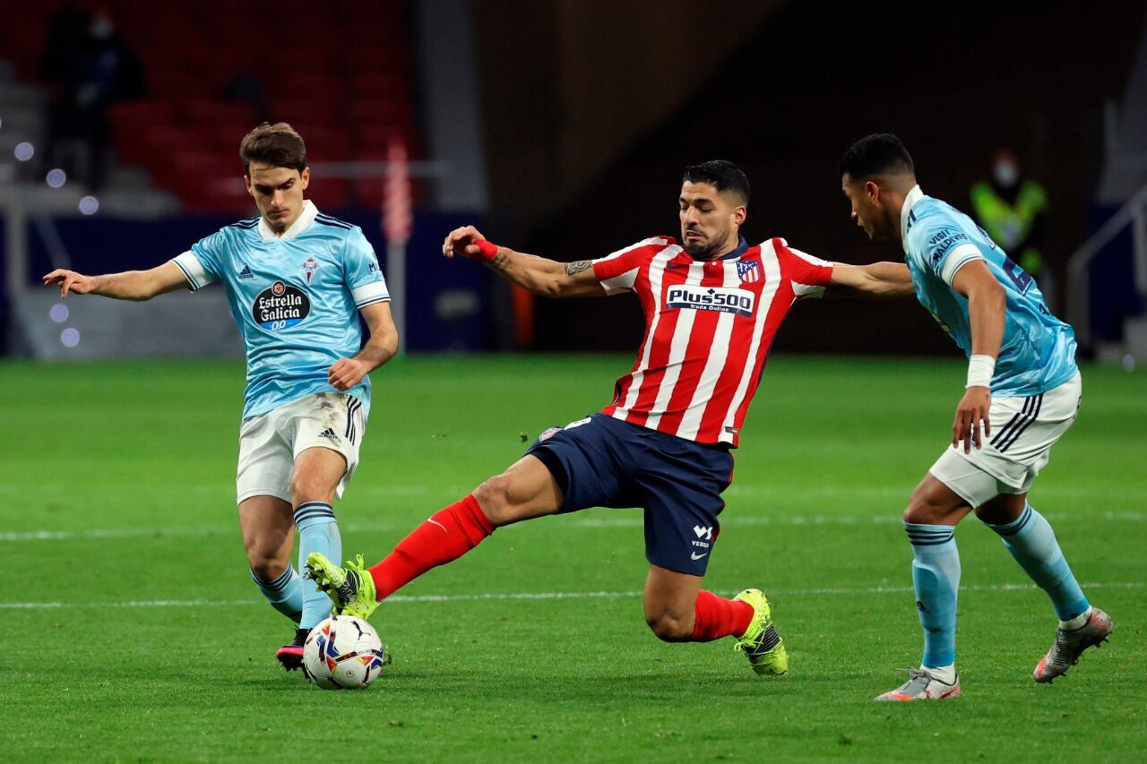 Pese al doblete de Suárez, el Aleti resignó dos puntos ante Celta.