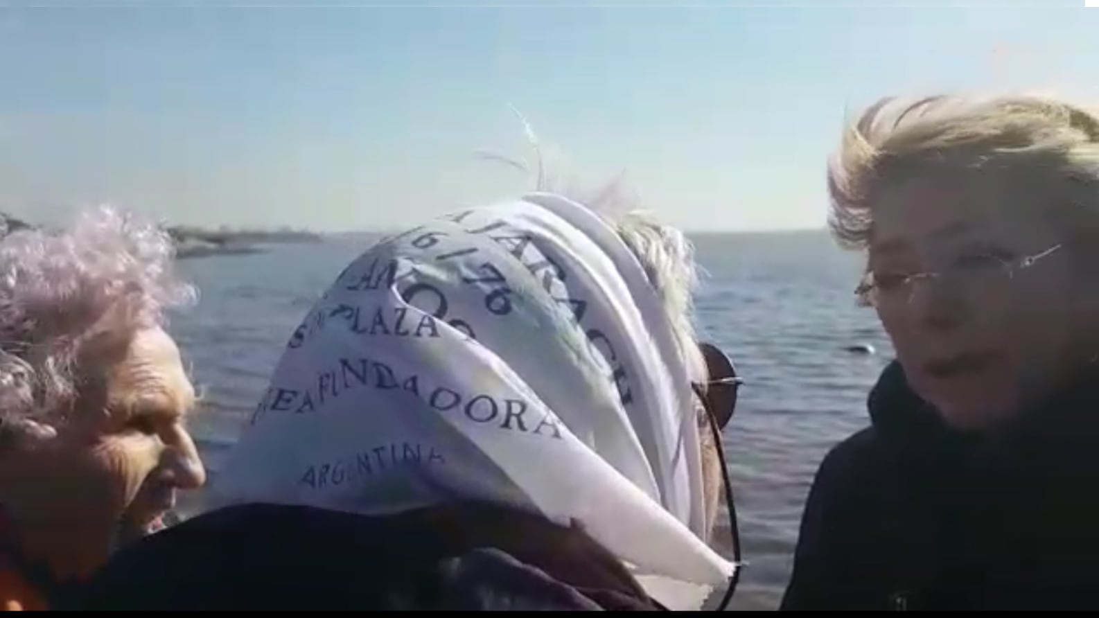 Lita Boitano de Familiares, Vera Jarach de Madres-Línea Fundadora y Michelle Bachelet