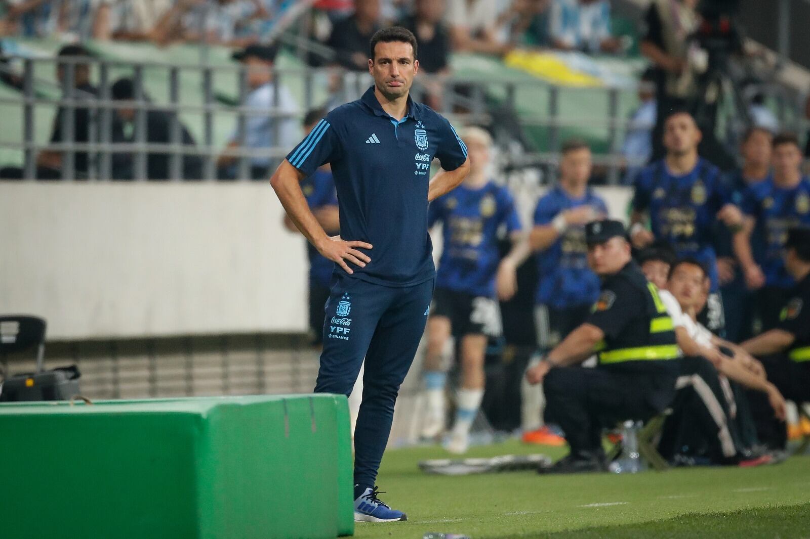 Scaloni se mostró conforme con el rendimiento del plantel