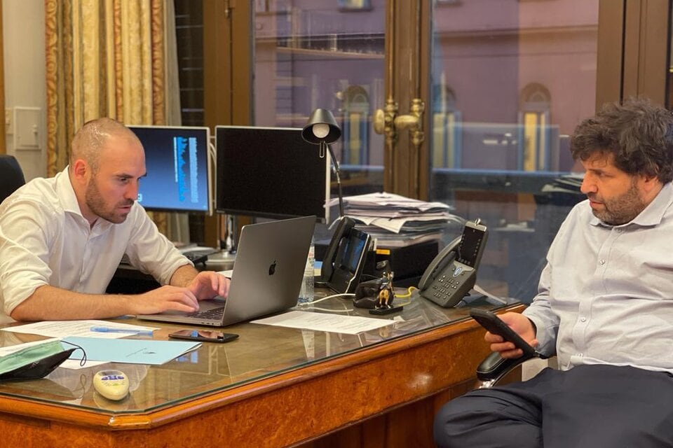 Guzmán junto a Sergio Chodos.