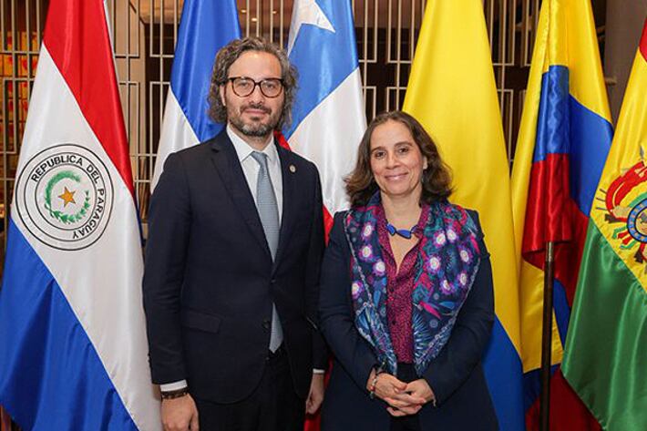 Cancilleres Santiago Cafiero y Antonia Urrejola / Cancillería de Argentina