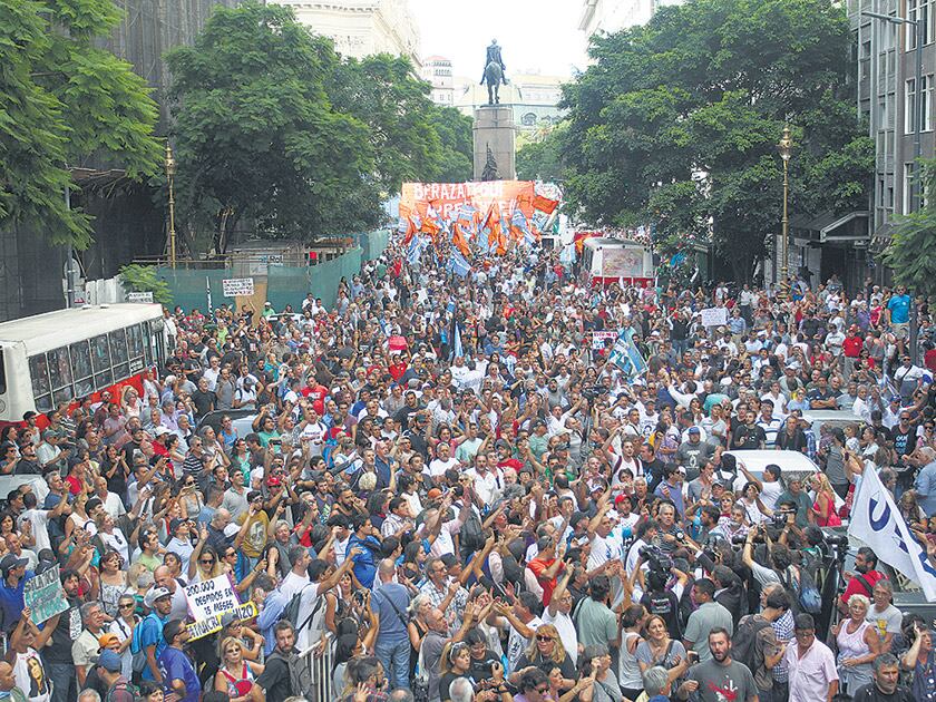 Las movilizaciones de protesta contra el Gobierno, una postal que se volvió frecuente.