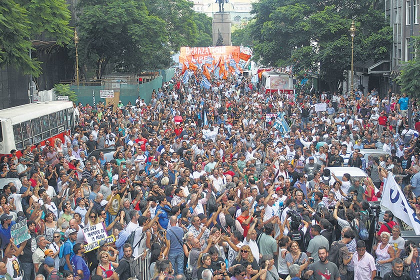 Las movilizaciones de protesta contra el Gobierno, una postal que se volvió frecuente.