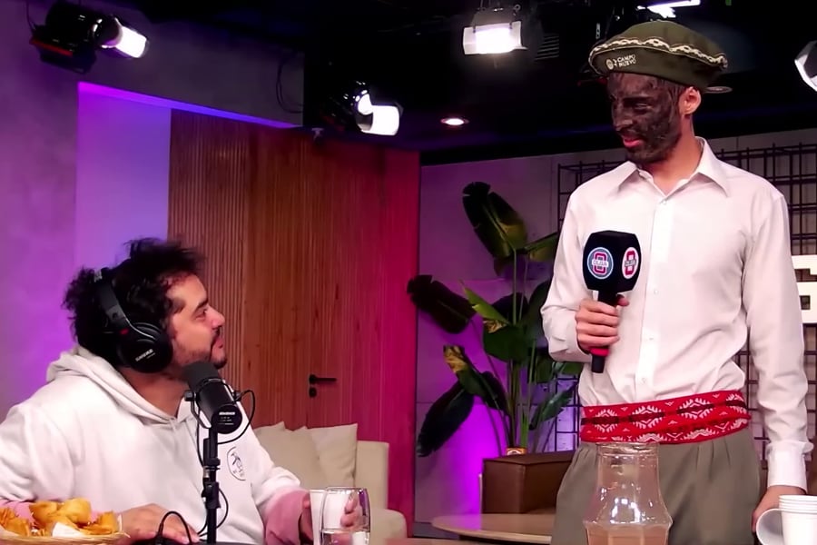 Homero Petinatto, uno de los conductores, en el programa del 24 de mayo. Imagen: @olgaenvivo_