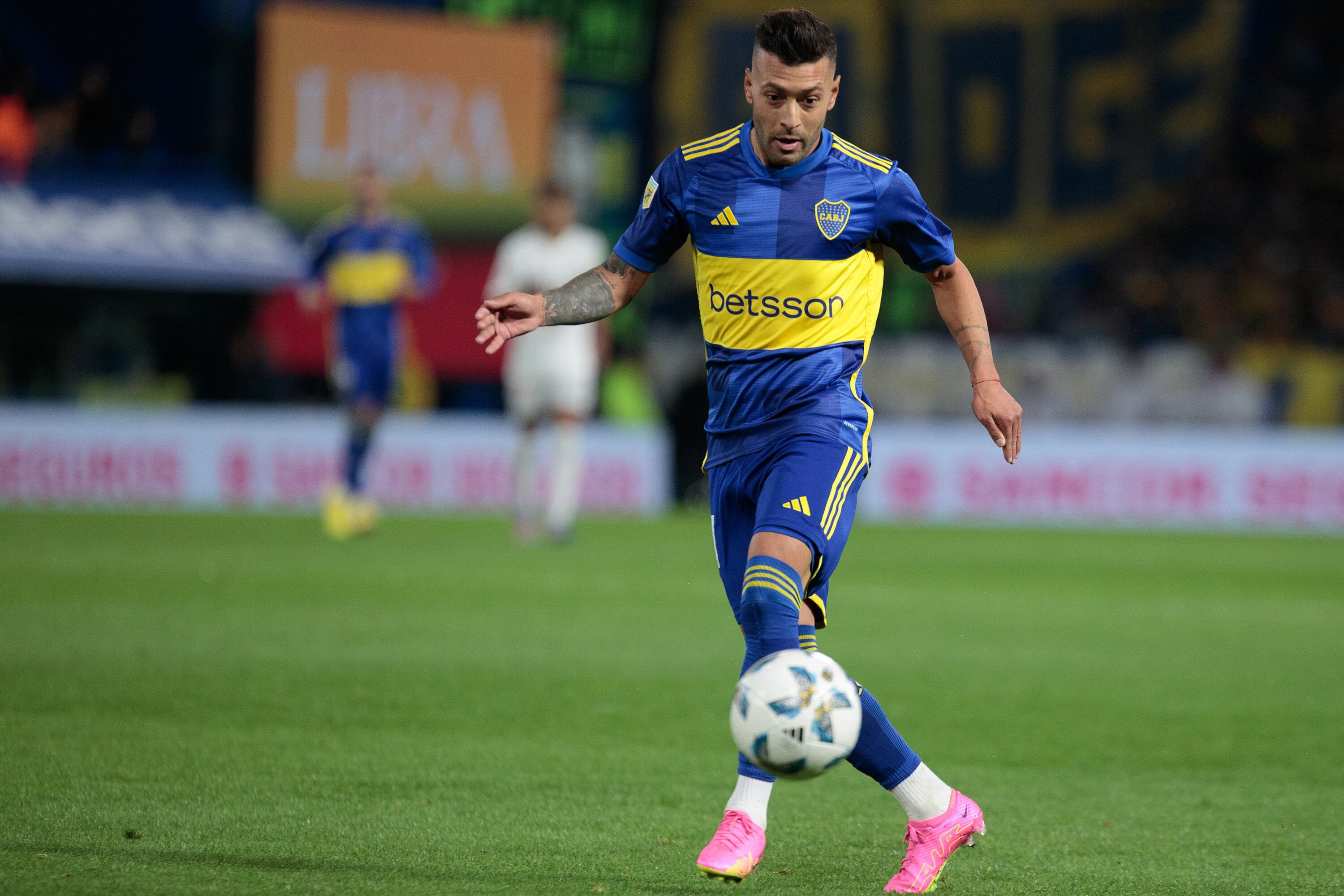 Janson durante un encuentro de Boca