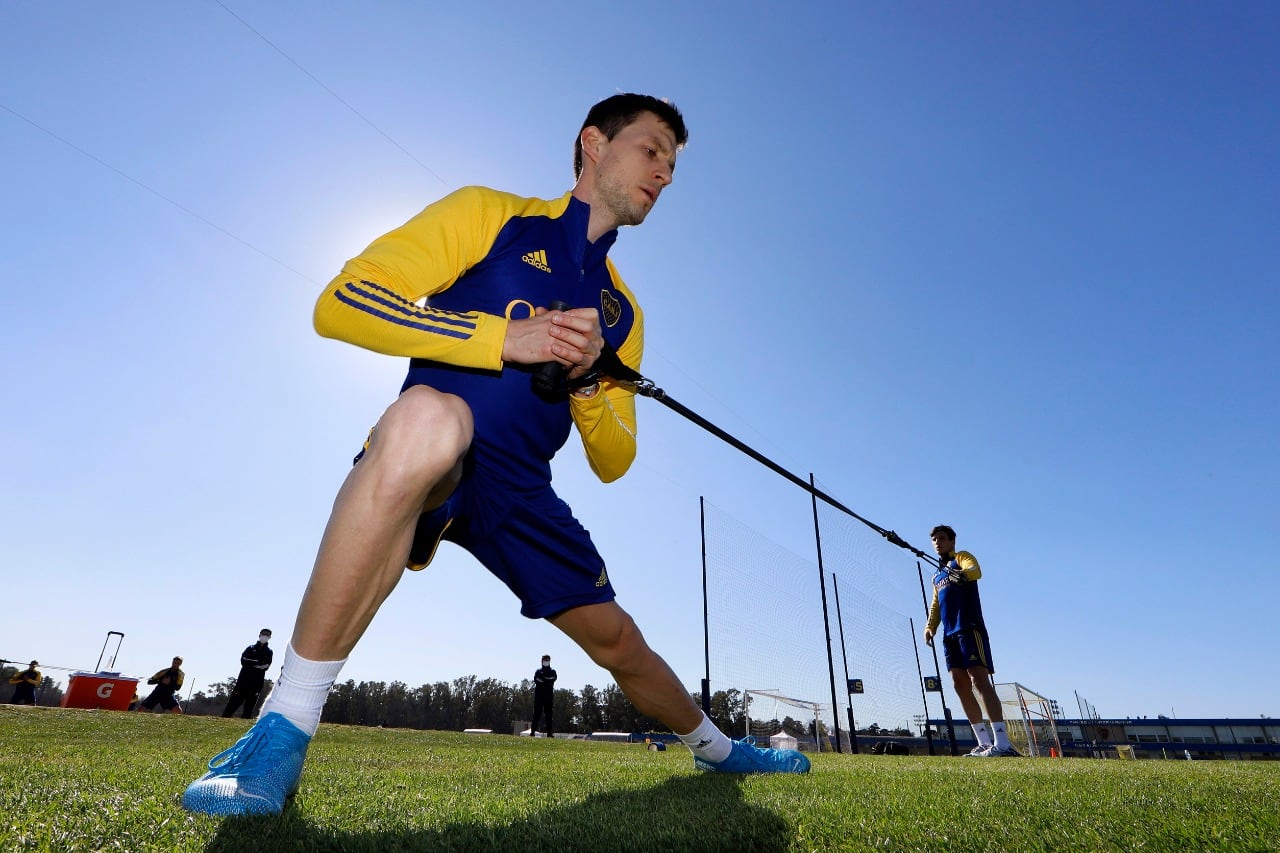 Franco Soldano volvió a vestir los colores de Boca.