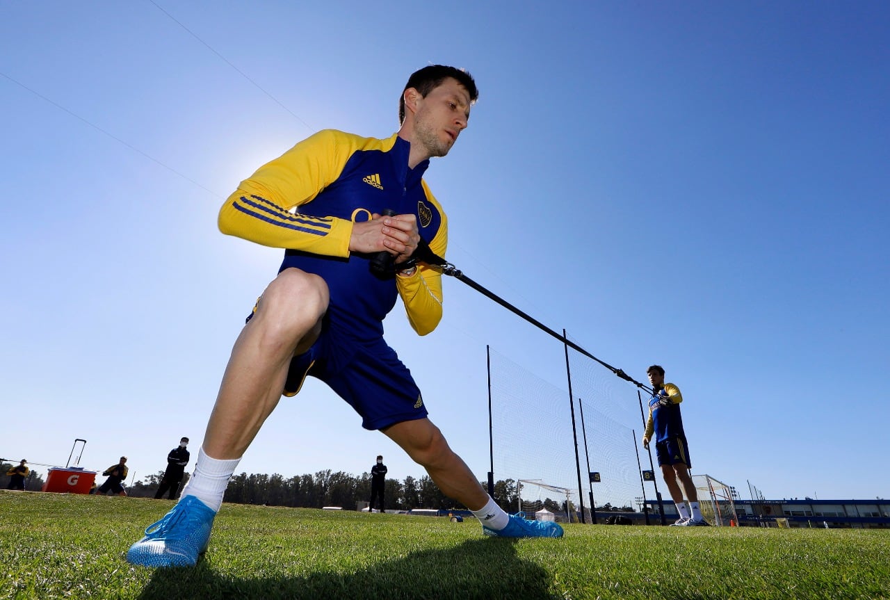Franco Soldano volvió a vestir los colores de Boca.