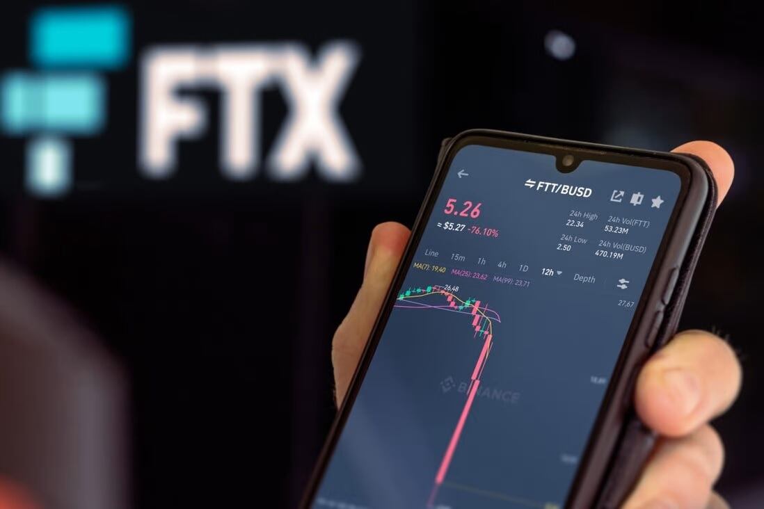 FTX, una de las principales plataformas de cambio de criptomonedas, se declaró en quiebra. Imagen: Shutterstock.