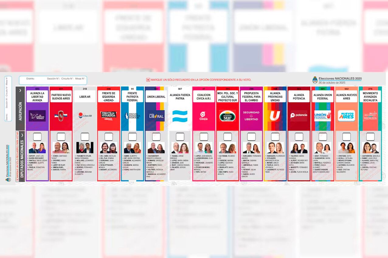 La boleta única, para los votantes de la provincia de Buenos Aires