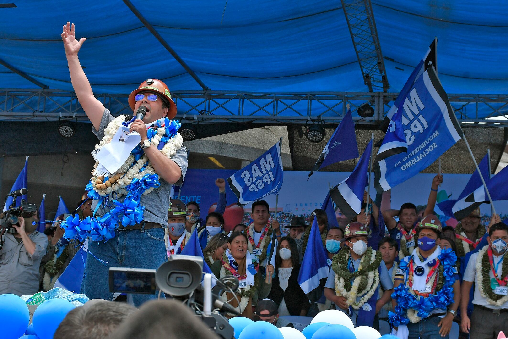 Cierre de campaña de Arce en El Alto.