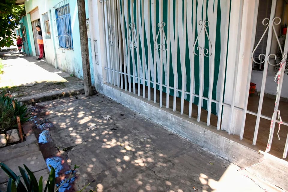 El lugar con la víctima impactó en el intento de escape.